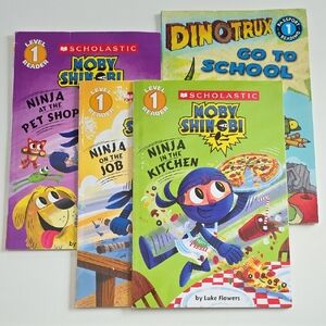 Young Reader - Scholastic Level 1 Moby Shinobi Book Collection And Dinotrux